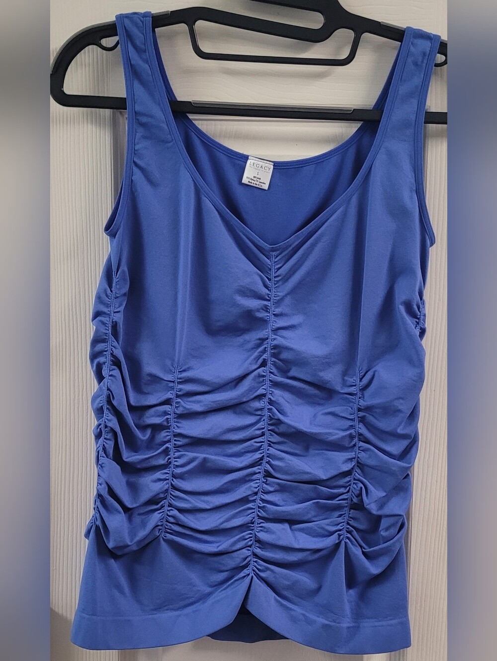 Legacy Women's Sapphire Blue Ruched Tank Top